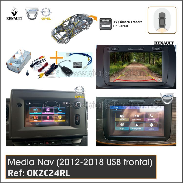 Kit RVC Media Nav Renault/Dacia/Opel Vivaro (2013-2019)