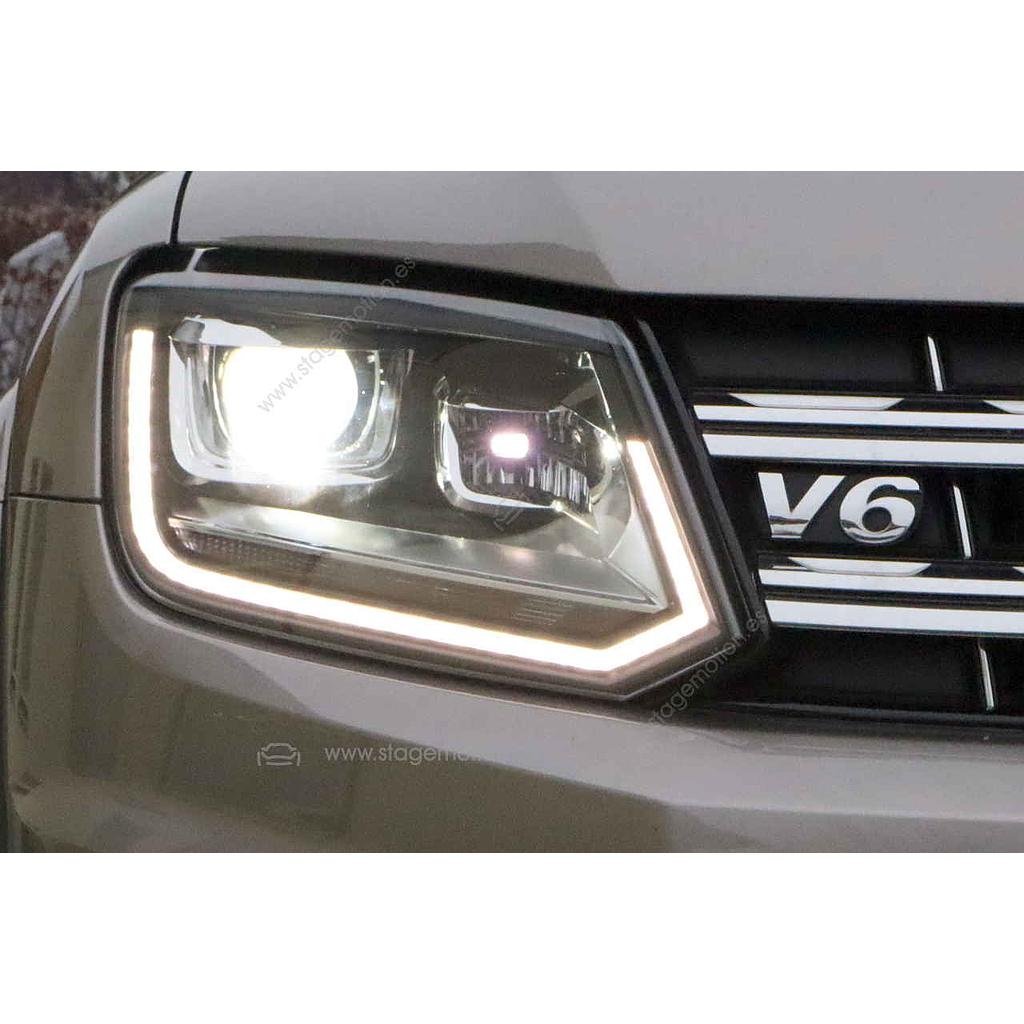 Faros Bi-Xenon LED DRL para VW Amarok 2H, S6