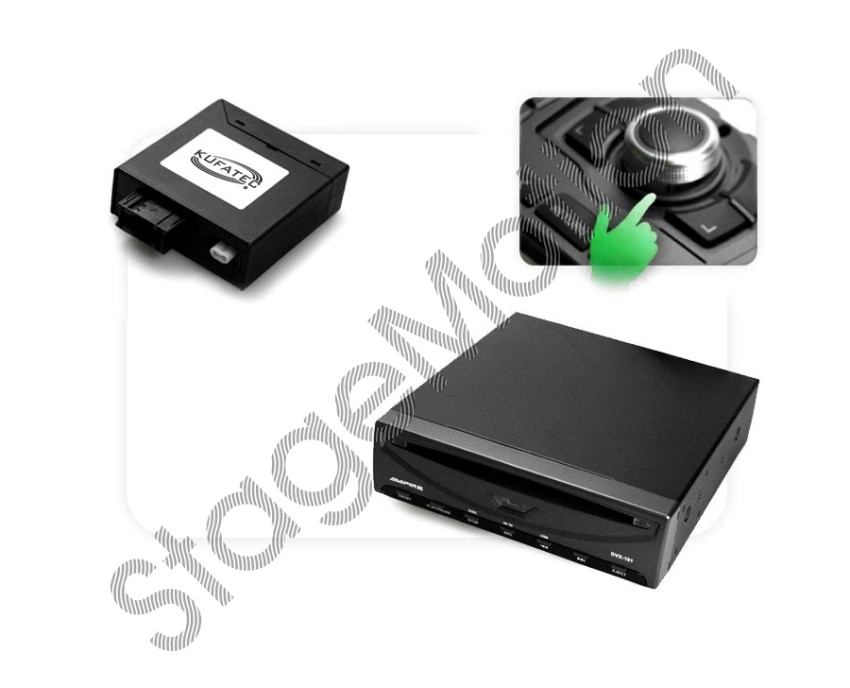 Reproductor de DVD USB + Adaptador multimedia fibra óptica con mando