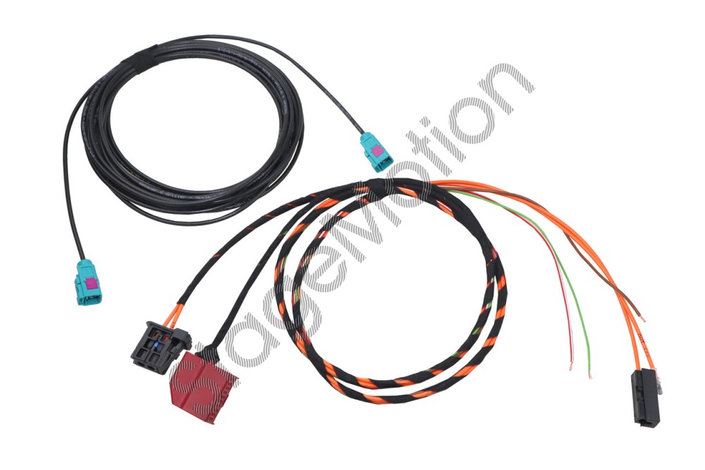 Sintonizador de TV por cable para Audi A8 4H con cable de fibra óptica incluido