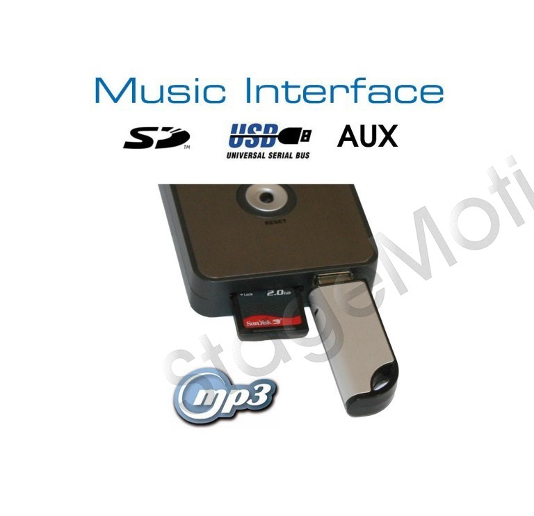Interfaz de música digital USB SD AUX Conector Honda blanco