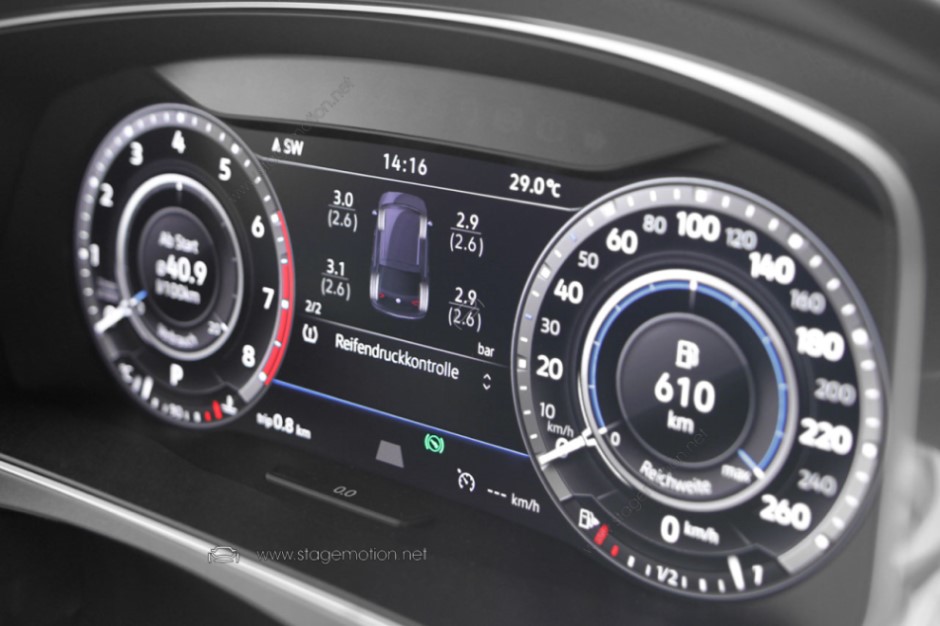 Sistema de control de presión de neumáticos (TPMS) para VW Tiguan AD1