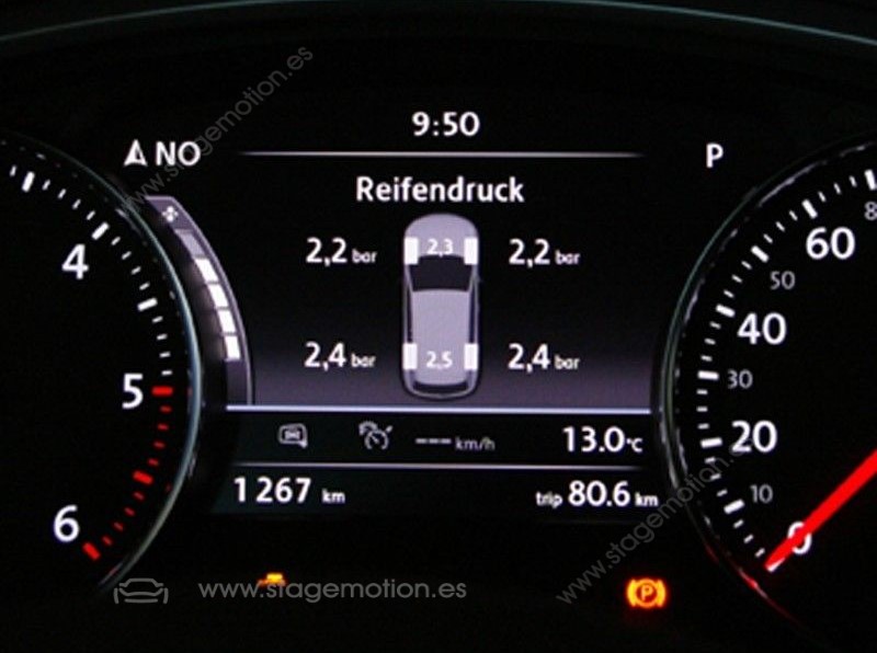 Sistema de control de presión de neumáticos (RDK) para VW Touareg 7P