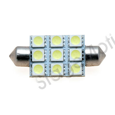 Lámpara LED C5W 12/24W (Doble 22x42mm. - Luz blanca) -105 lm.-