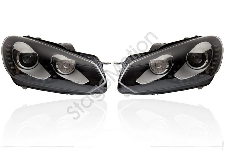 Faros Bi-Xenón LED DRL para VW Golf 6