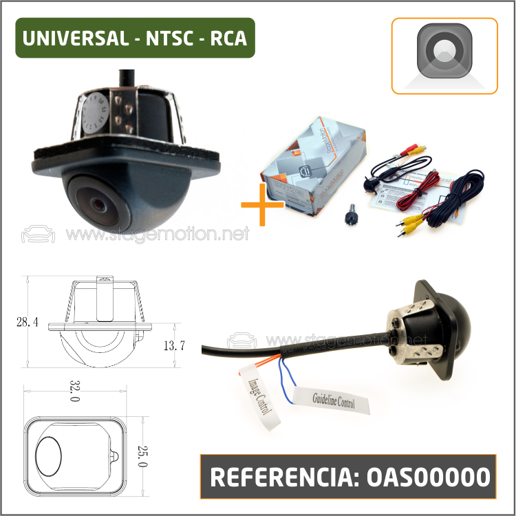 Cámara Universal RCA - NTSC (empotrada)