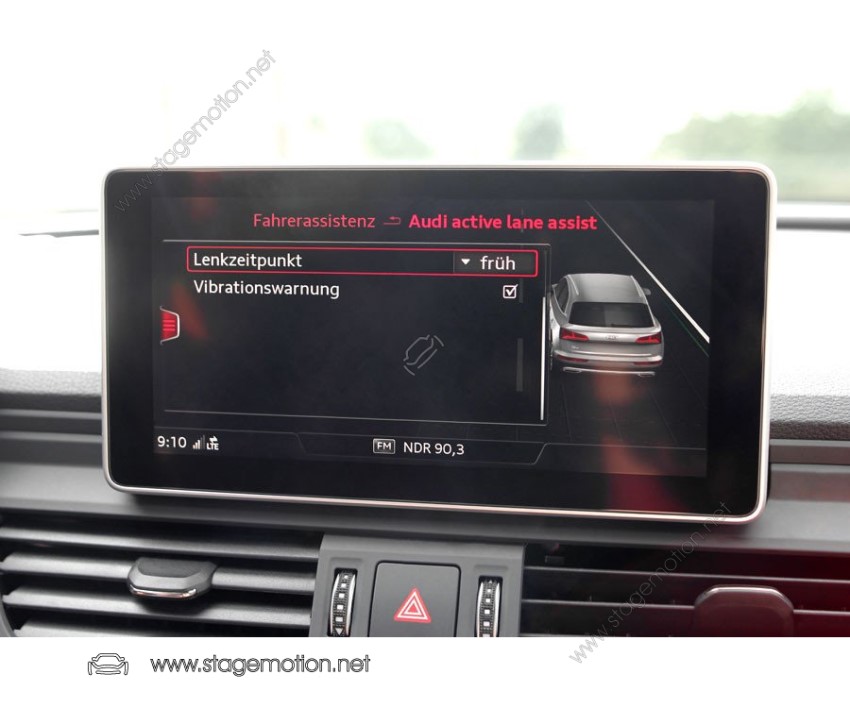 Sistema de advertencia de cambio de carril incluido asistente de atascos para Audi A4 8W