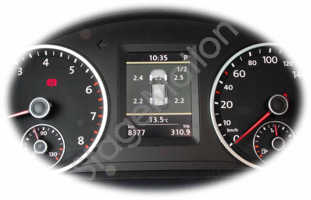 Sistema de control de presión de neumáticos (TPMS) para VW CC