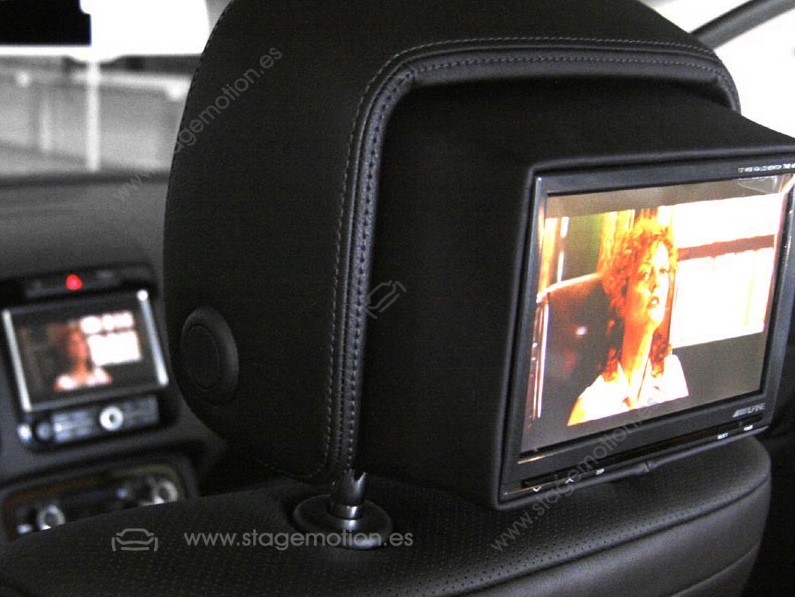 Entretenimiento integrado en el asiento trasero - reposacabezas para VW Touareg 7P