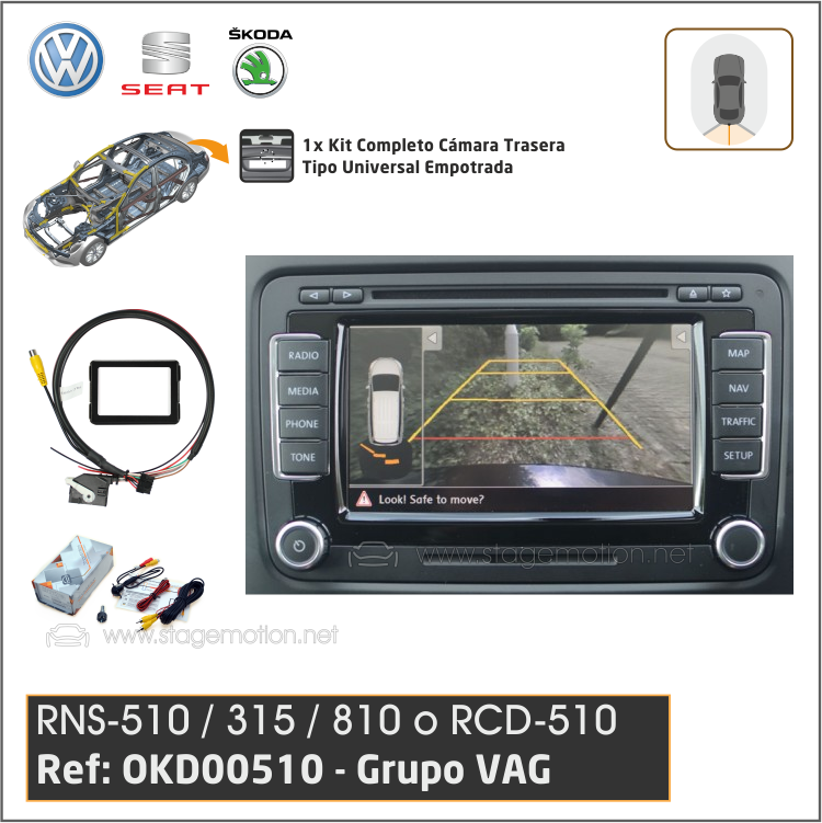 Kit RVC Integrado Grupo VAG (RNS-510 /315 /810 y RCD-510)