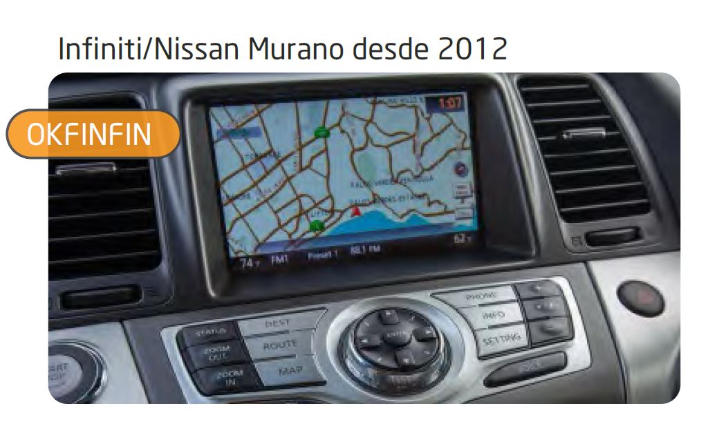 Kit RVC Integrado Infiniti Q30 / Nissan Murano (4-Pines blanco)