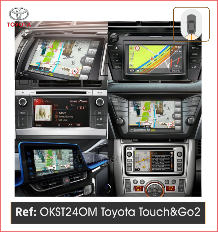 Kit RVC Toyota Touch-and-Go2 Systems (2012-2018) 24 polos