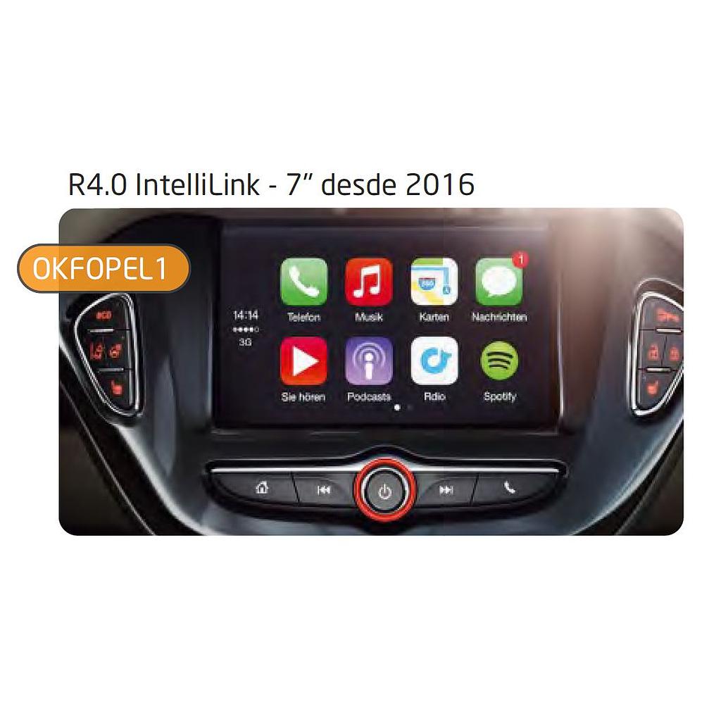 Kit RVC para Opel R4.0 IntelliLink 7&quot; Mini-USB (Pantalla y Radio Separadas)