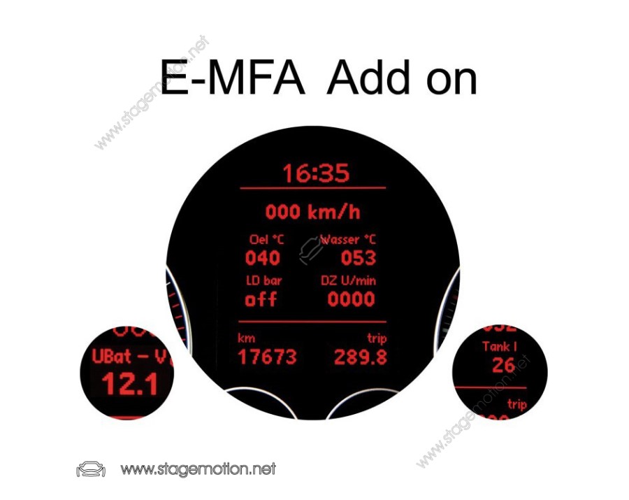 Kit E-MFA DIS: aumento de pantalla, aceite, batería