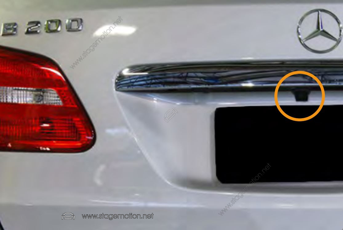 Cámara Trasera RCA asidero Mercedes-Benz: Clase B - C/CLC (E 212/207 >>2012) / GLE Coupe