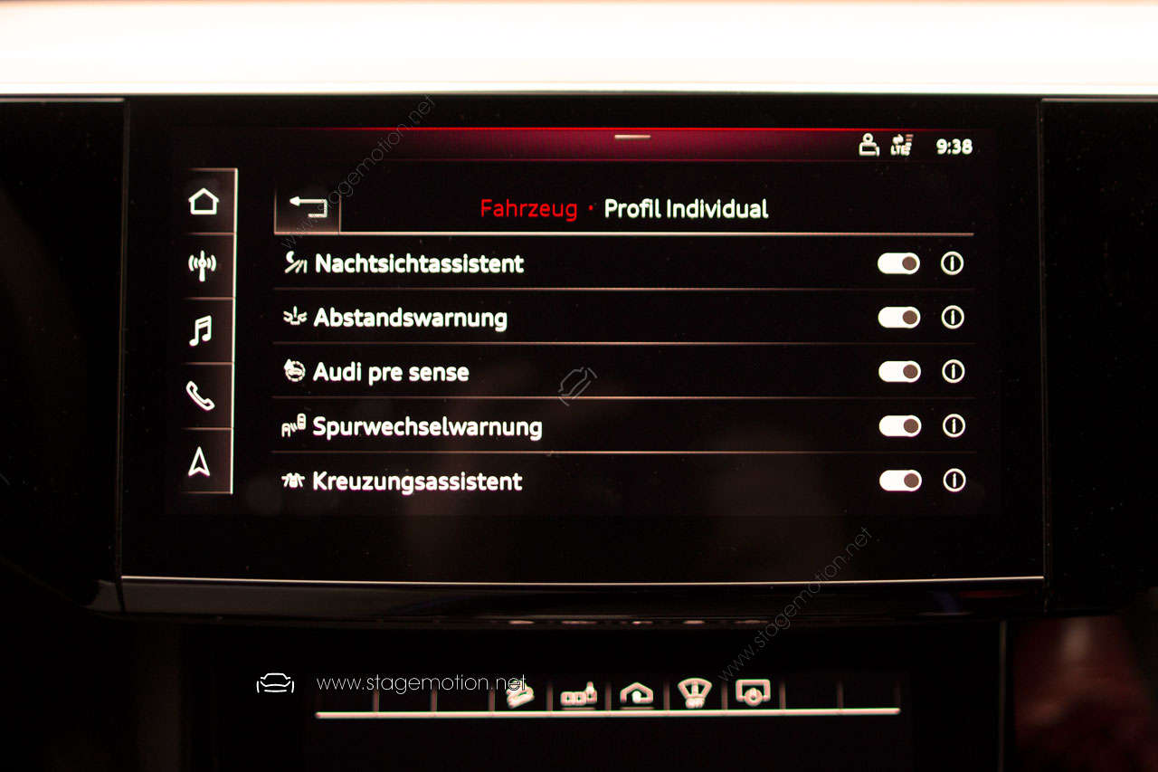 Juego completo asistente original de visión nocturna para Audi Q8 4M