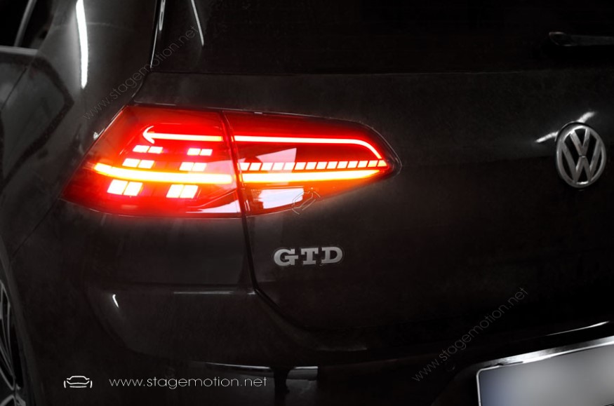 Kit completo de luces traseras LED para VW Golf 7 con intermitente dinámico