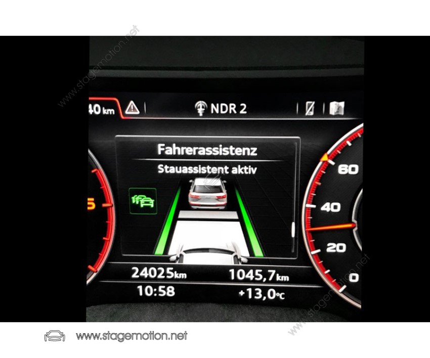 Asistencia de carril activo incl. asistente de atasco para Audi A4 8W