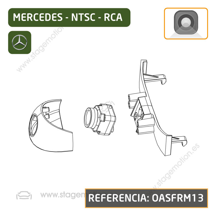 Cámara Frontal Específica RCA - Mercedes Clase GLE (2020>>) - Calandra AMG Sport