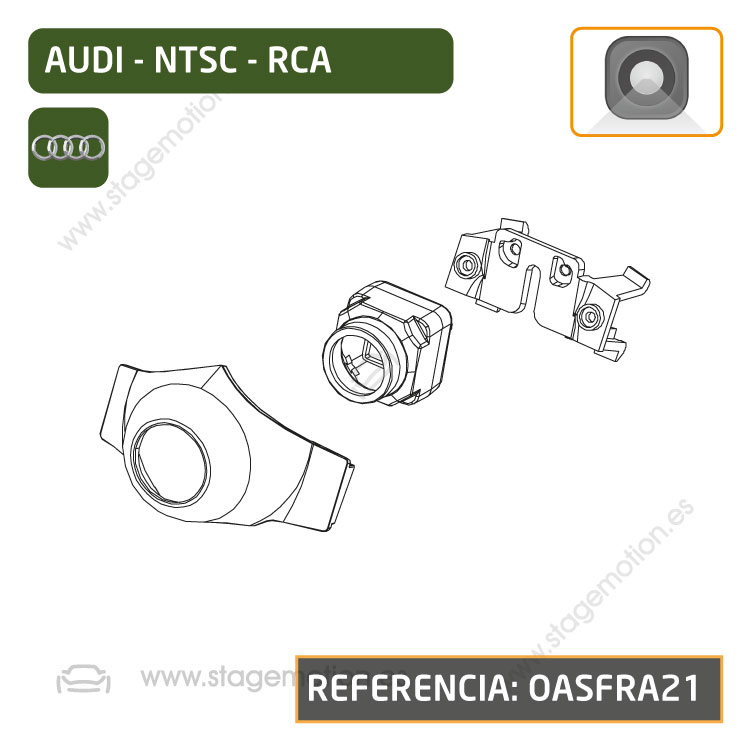 Cámara Frontal Específica RCA Audi Q2 (GA desde restiling 2018)