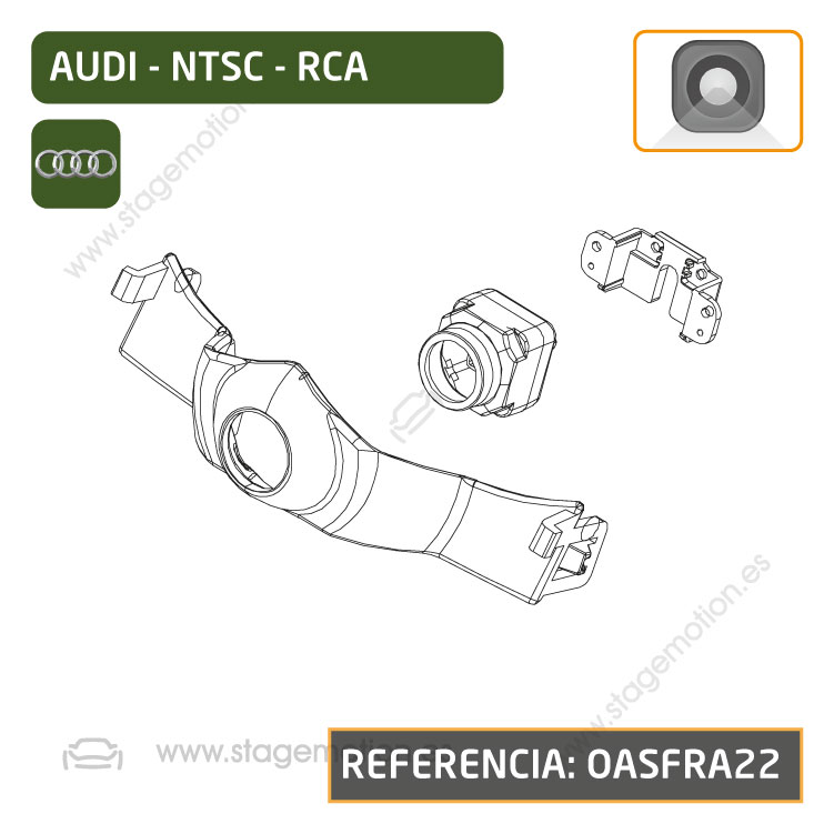 Cámara Frontal Específica RCA Audi A8 (4N Restiling 2019>>)