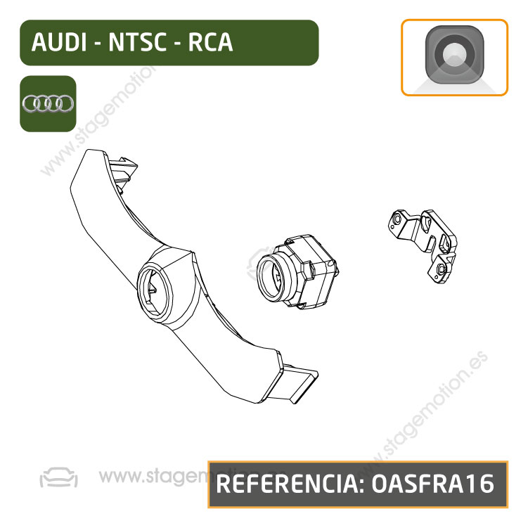 Cámara Frontal Específica RCA Audi Q3 (F3 2019>>) *Calandra Sport