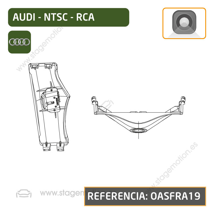 Cámara Frontal Específica RCA Audi A6 (4A desde 2019) *Clásica