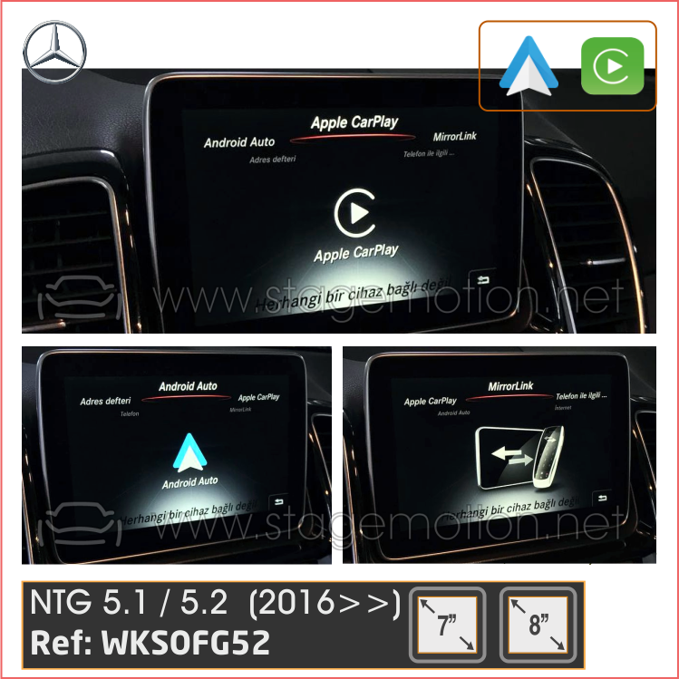 CarPlay® y AndroidAuto Original Mercedes NTG 5.1 / NTG 5.2