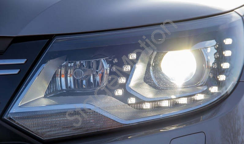 Faros delanteros Bi-Xenón LED DRL para VW Touareg 7P con y sin suspensión neumática