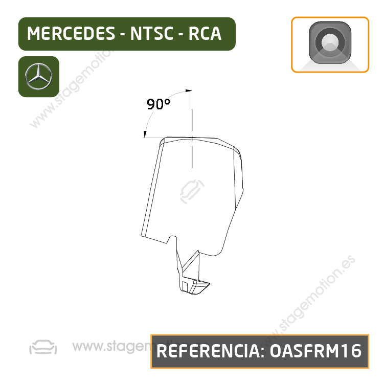 Cámara Frontal Específica RCA para Mercedes Benz Clase CLA (C118 desde 2020)