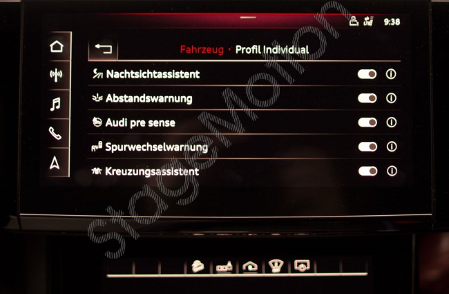 Kit asistente de cambio de carril (Audi side assist) para Audi e-tron GE