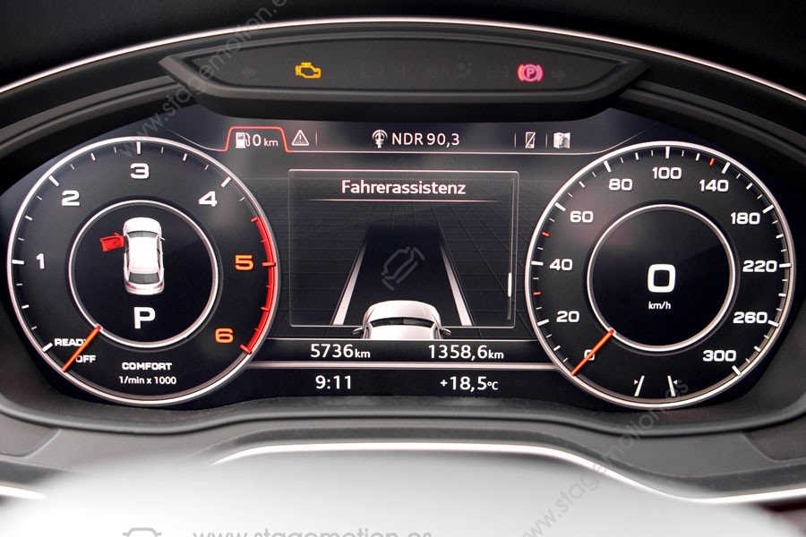 Sistema de advertencia de cambio de carril) que incluye asistente de atascos para Audi A5 F5