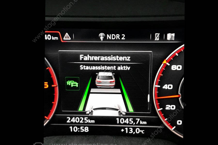 Sistema de advertencia de cambio de carril) que incluye asistente de atascos para Audi A5 F5