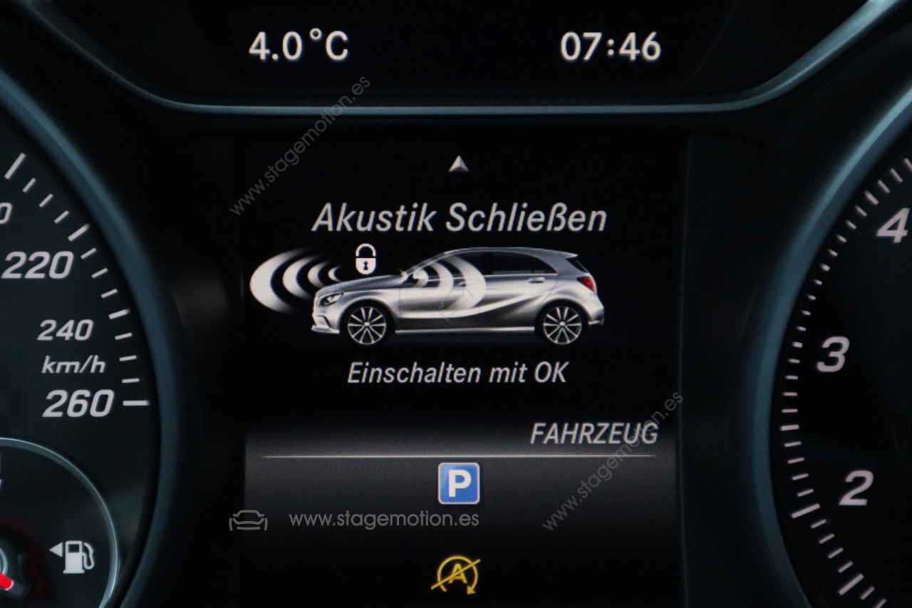 Activador bloqueo acústico a través de mando a distancia para Mercedes Benz