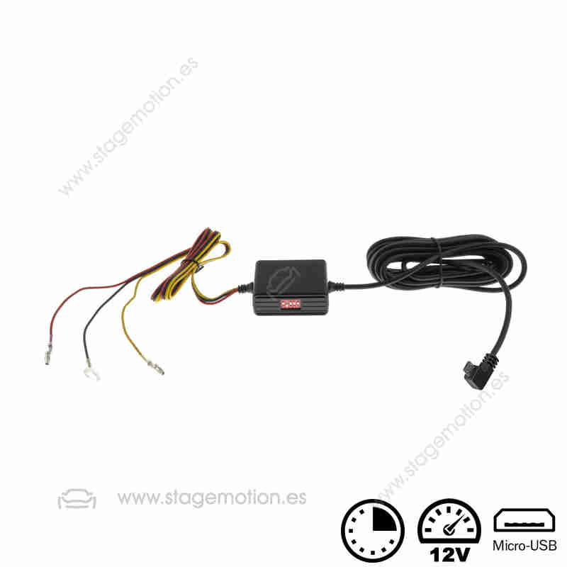 Kit Dashcam dual AMPIRE, cámara frontal 2K y cámara trasera AHD, WiFi y GPS para Mercedes