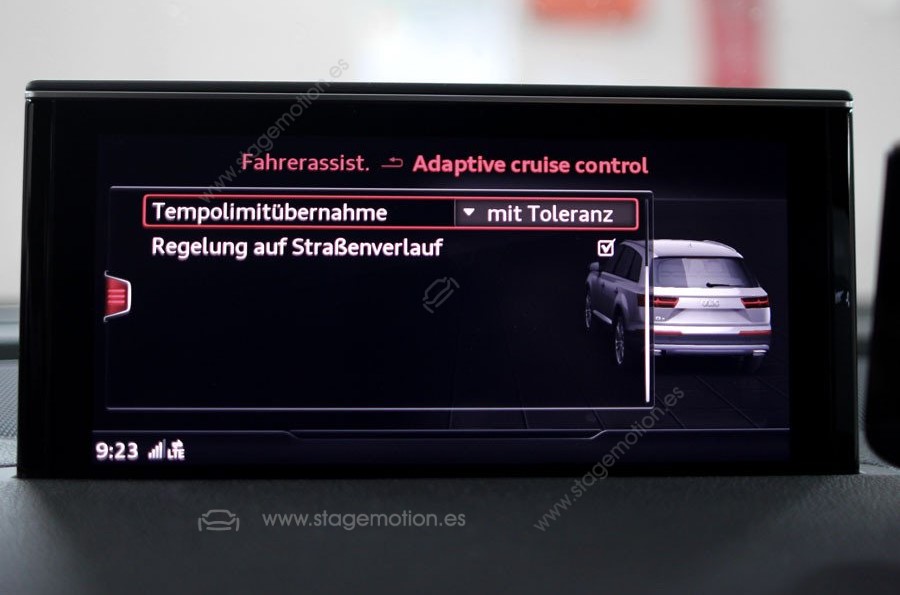 Control automático de distancia (ACC) para Audi Q7 4M