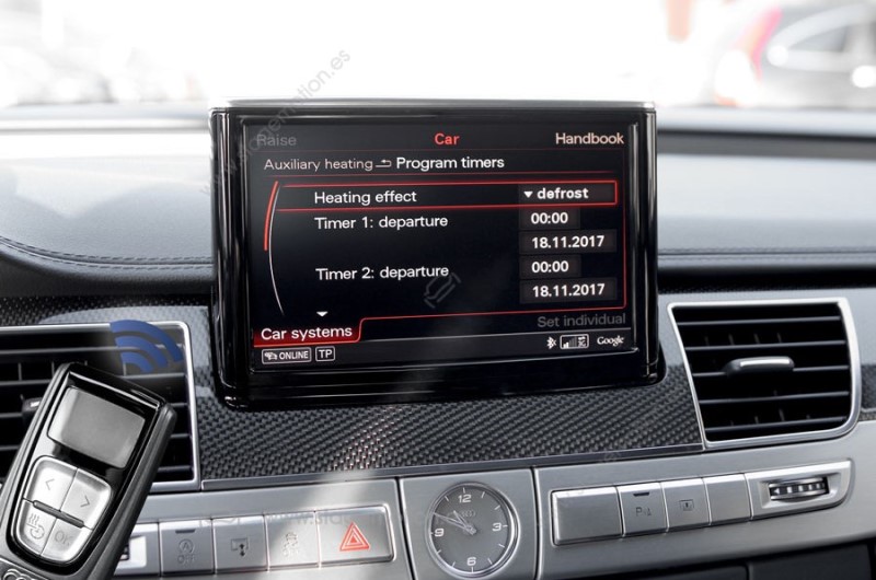 Kit de reequipamiento para calefacción adicional para Audi A8 4H