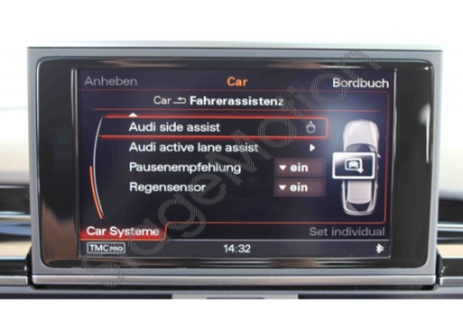 Asistente de cambio de carril para Audi A6 4G